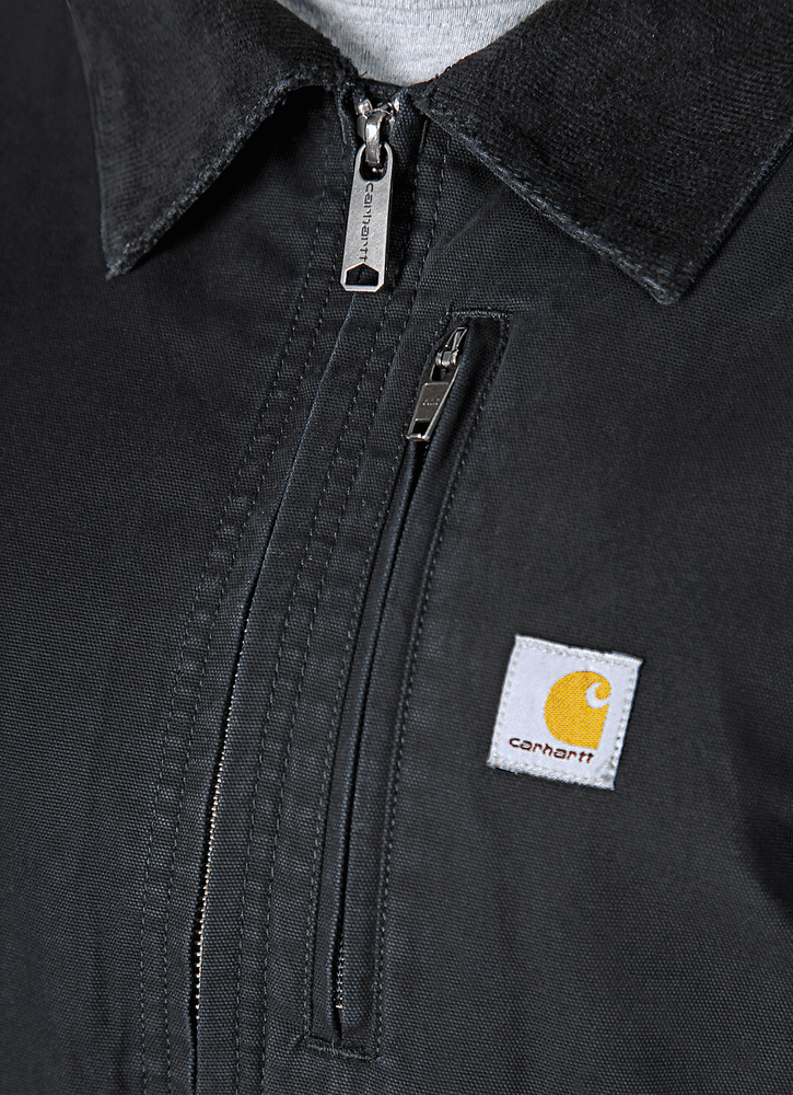 Carhartt W's Relaxed Fit Canvas Detroit Jacket Black, view: 5