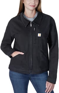 Carhartt W's Relaxed Fit Canvas Detroit Jacket Black - view: 3