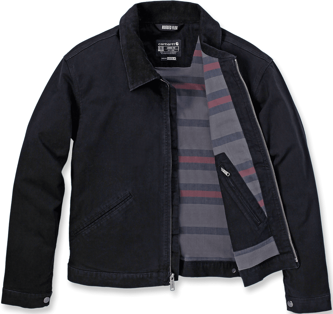 Carhartt W's Relaxed Fit Canvas Detroit Jacket Black, view: 1