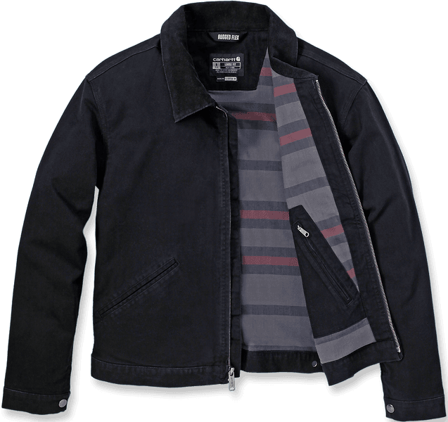 Carhartt W's Relaxed Fit Canvas Detroit Jacket Black, view: 1