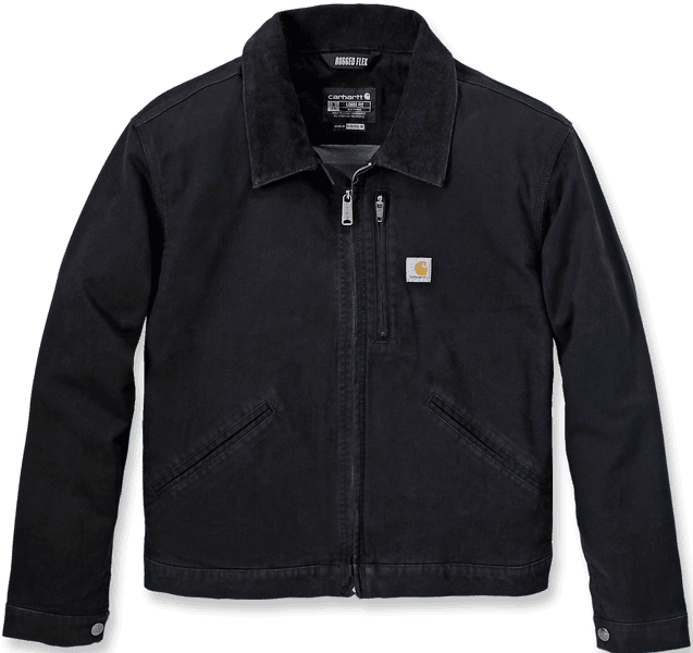 Carhartt W's Relaxed Fit Canvas Detroit Jacket Black, view: 0