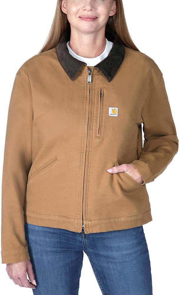 Carhartt W's Relaxed Fit Canvas Detroit Jacket Carhartt® Brown, view: 3