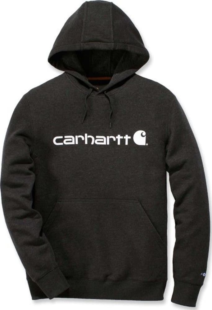 Carhartt M's Delmont Graphic Hooded Sweatshirt Black Heather, view: 0