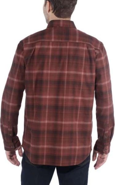 M's L/S Rugged Flex Hamilton Plaid Shirt Dark Chedar, view: 3