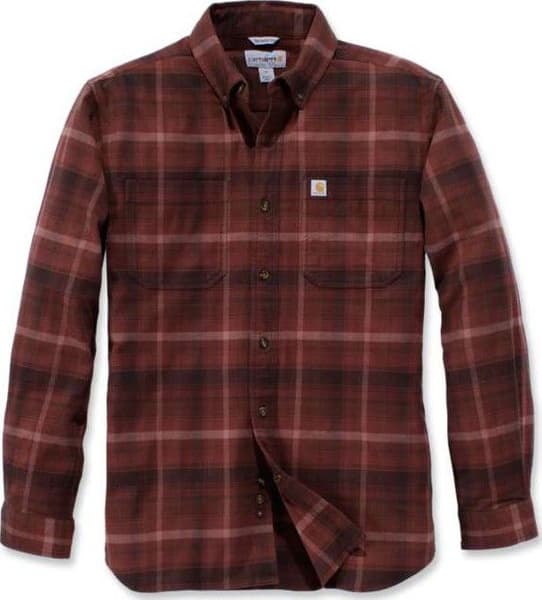 M's L/S Rugged Flex Hamilton Plaid Shirt Dark Chedar, view: 0