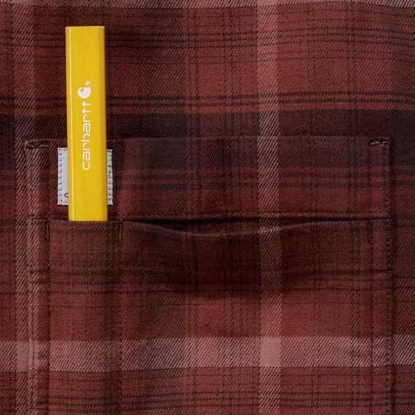 M's L/S Rugged Flex Hamilton Plaid Shirt Dark Chedar, view: 4