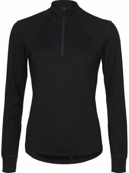 W's Madeleine Long Sleeve Halfzip Black, view: 0