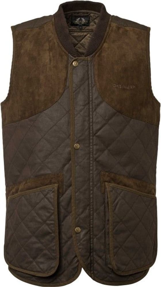 Vintage Shooting Vest Leather Brown, view: 0