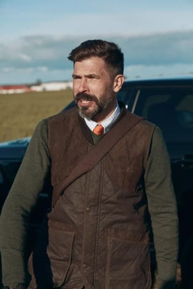 Vintage Shooting Vest Leather Brown, view: 2