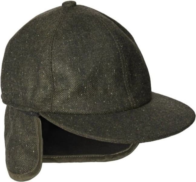 Blake Cap Dark Green Harringbone, view: 2