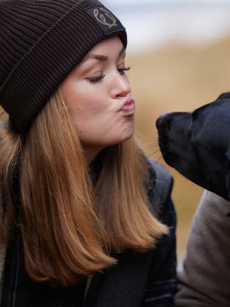 Symbol Beanie Leather Brown, view: 1