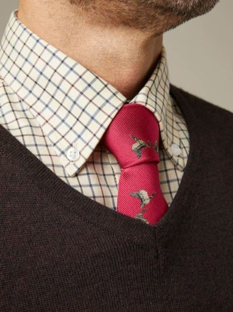 Ducks Tie & Hanky Set Red, view: 1