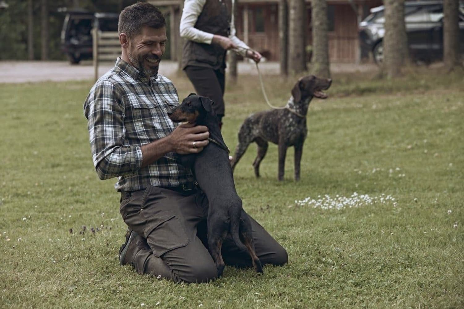 Vintage Pants Leather Brown, view: 2