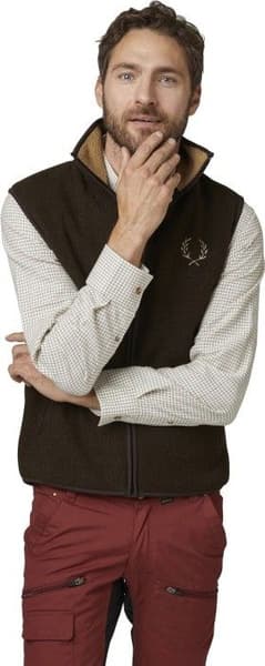 Mainstone Fleece Waistcoat Brown, view: 1