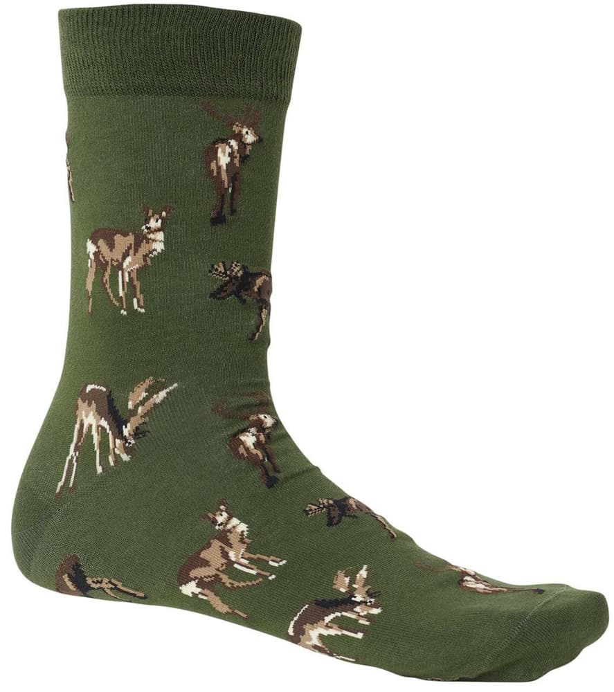 Pomeroy Socks Rifle Green Deer, view: 0
