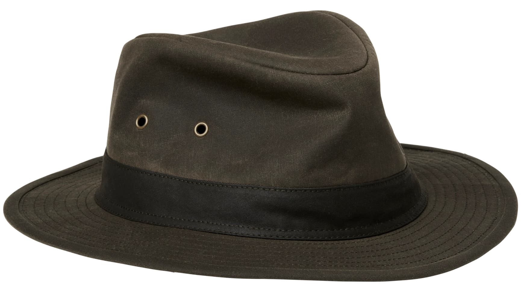 Cheavlier Bush Waxed Cotton Hat Leather Brown, view: 0