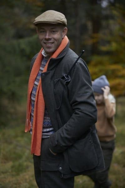 Moss Wool Sweater Men Stone Grey Jaquard, view: 3