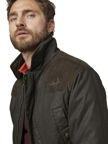 Moorland Quilted Coat Brown, view: 3