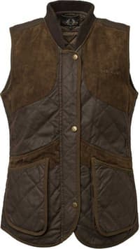 Vintage Shooting Vest Dame Leather Brown - view: 0