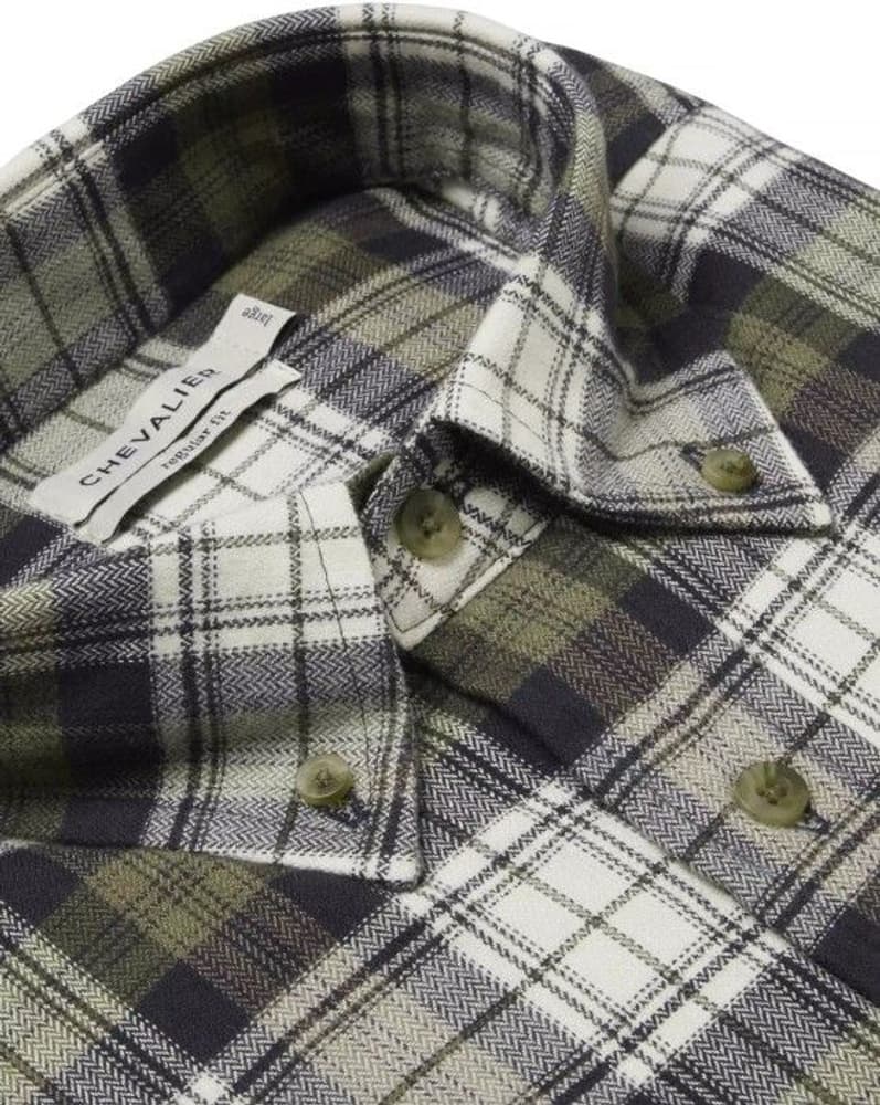 Drive Flannel Shirt Men Navy Checked, view: 3