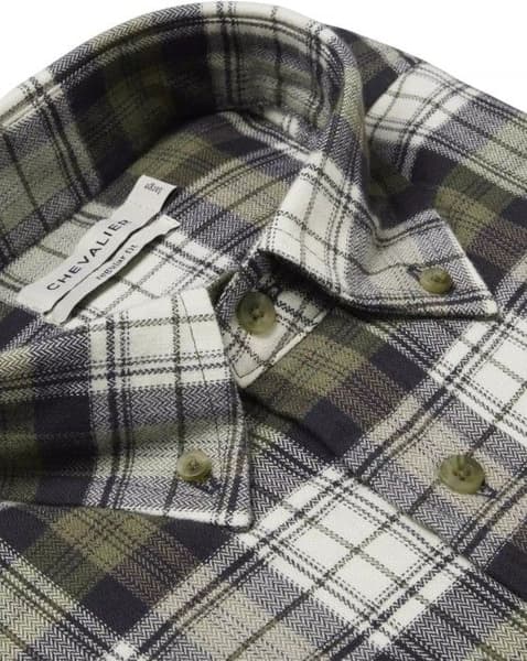 Drive Flannel Shirt Men Navy Checked, view: 3