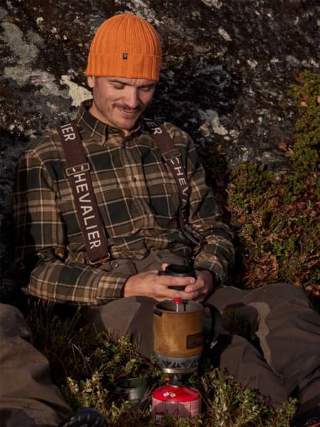 Heron Flannel Shirt Men Evergreen Checked, view: 4