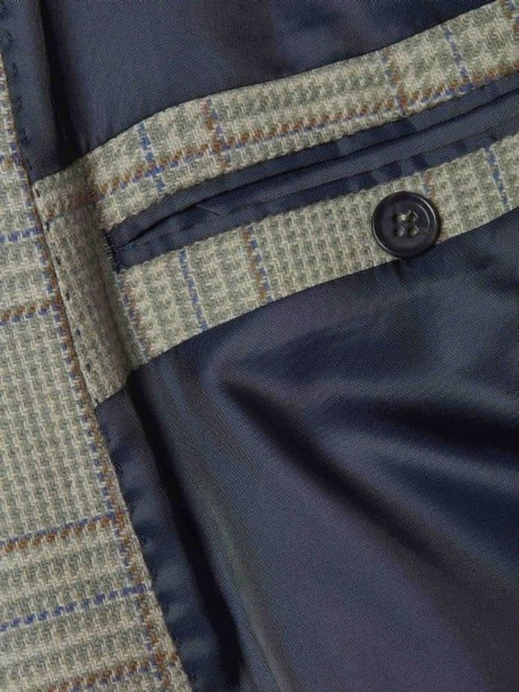 Wiston Tweed Blazer Men Willow Green Checked, view: 4