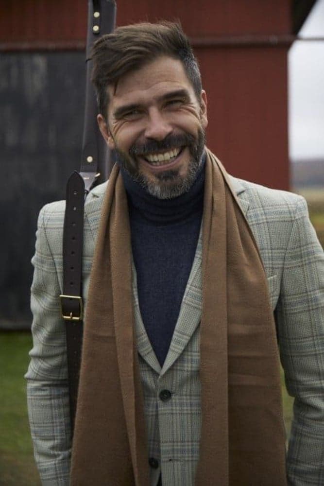 Wiston Tweed Blazer Men Willow Green Checked, view: 6