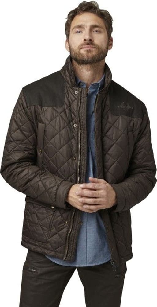 M's Bramley Quilted Coat Brown, view: 1