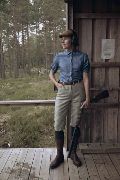 Advie Tweed Breeks Women Willow Green Checked, view: 4