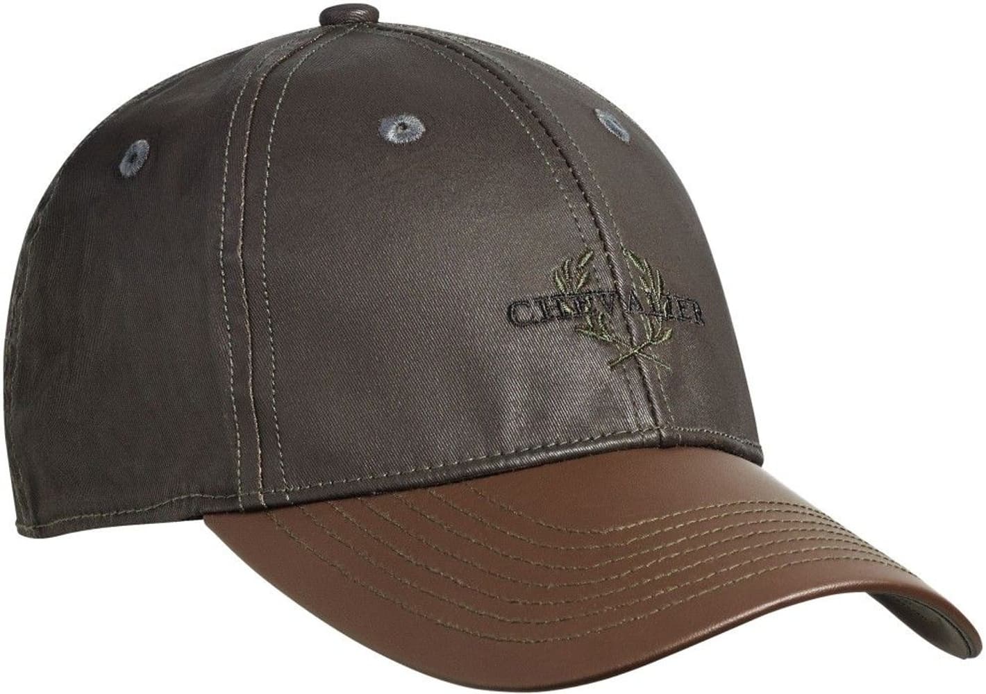 Vintage Cap Faux-Leather Brim Brown, view: 0