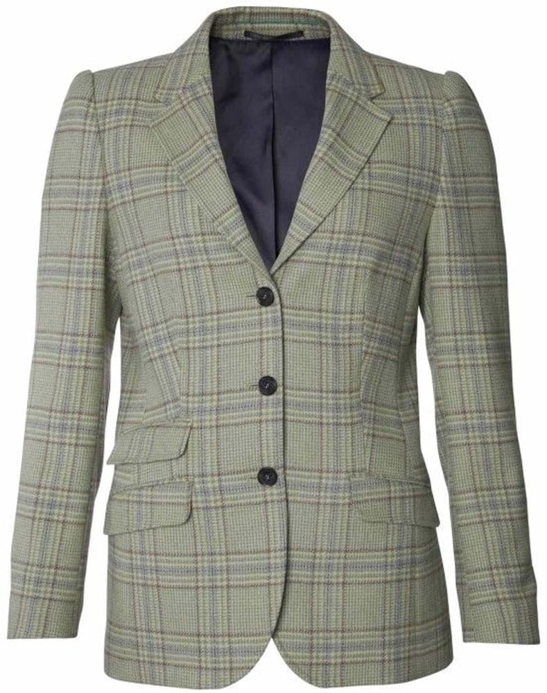 Advie Tweed Blazer Women Willow Green Checked, view: 0
