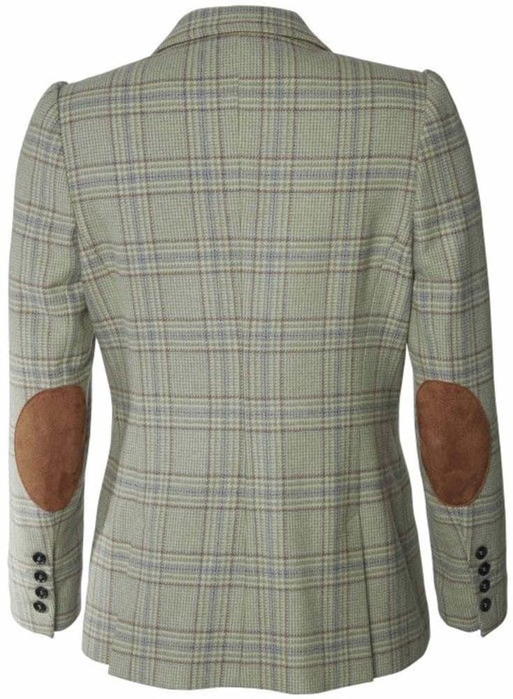 Advie Tweed Blazer Women Willow Green Checked, view: 1