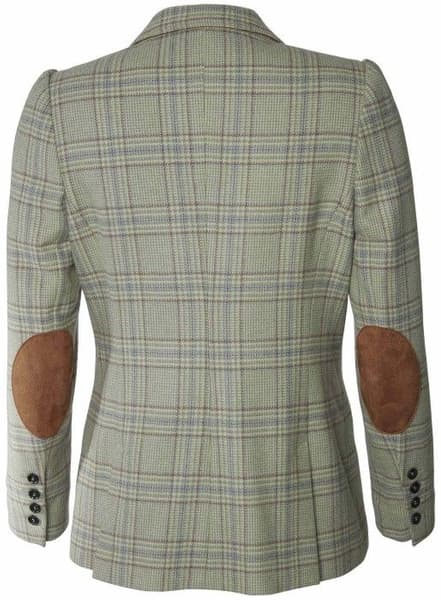 Advie Tweed Blazer Women Willow Green Checked, view: 1