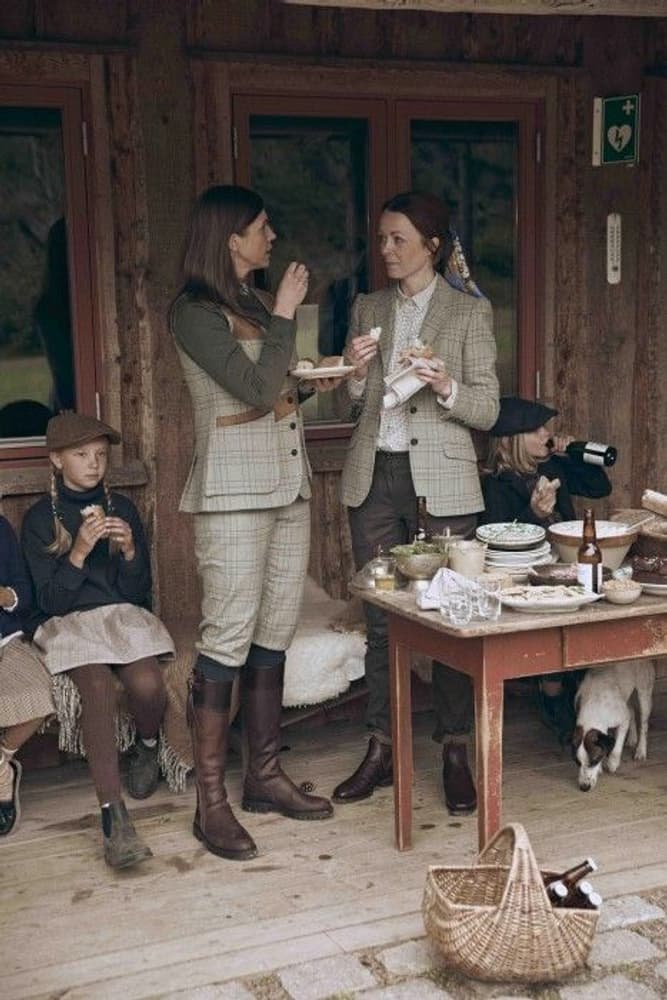 Advie Tweed Blazer Women Willow Green Checked, view: 6