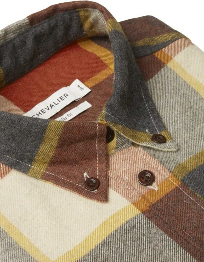 Deer Flannel Shirt Women Red Pear Checked, view: 1