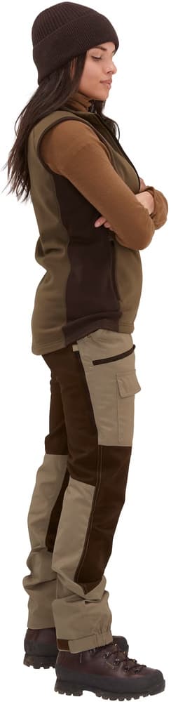 Lenzie Fleece Vest Women Tobacco/Brown, view: 2