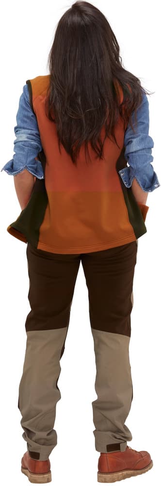 Lenzie Fleece Vest Women Orange/Brown, view: 2