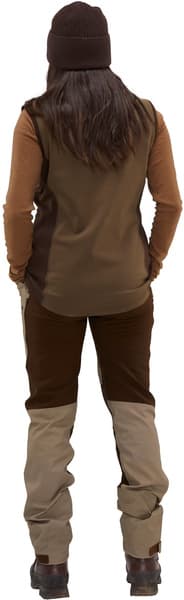 Lenzie Fleece Vest Women Tobacco/Brown, view: 3
