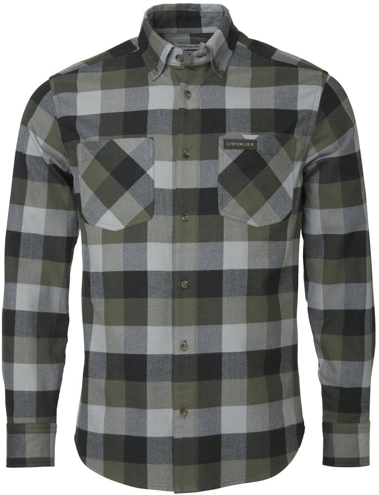 Willow Flannel Shirt Men Green Checked, view: 0