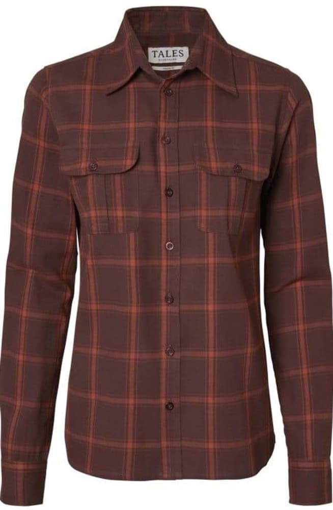 Eagle Flannel Shirt Women Fox Red Checked, view: 0
