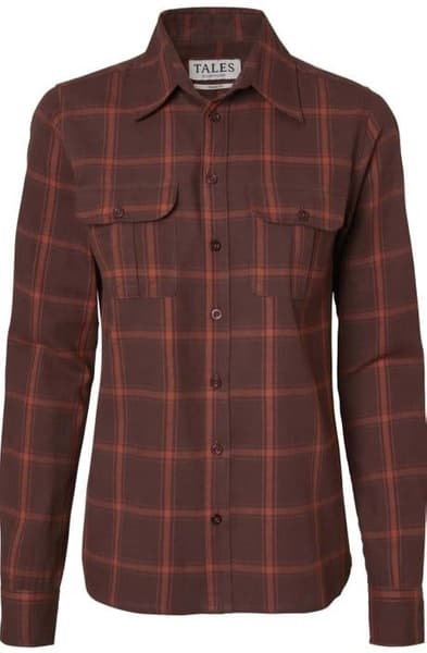 Eagle Flannel Shirt Women Fox Red Checked, view: 0