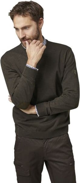 Gaup Cotton Sweater RN Men Brown, view: 3