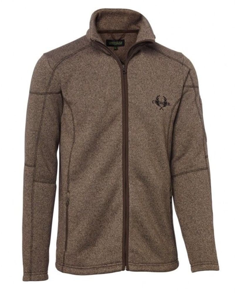 Chester Fleece Cardigan Brun Herre, view: 0