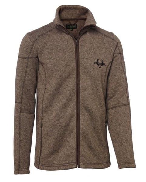 Chester Fleece Cardigan Brun Herre, view: 0