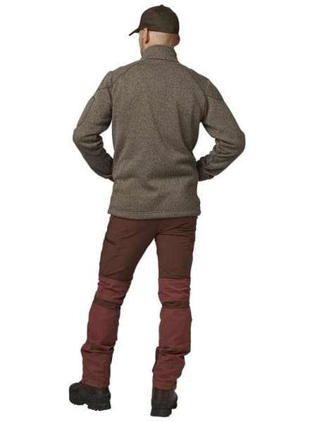 Chester Fleece Cardigan Brun Herre, view: 2