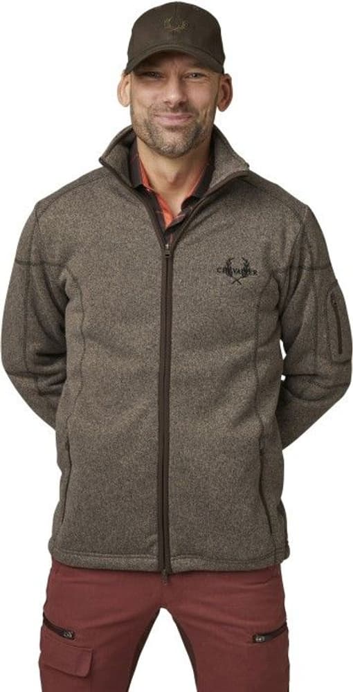 Chester Fleece Cardigan Brun Herre, view: 6