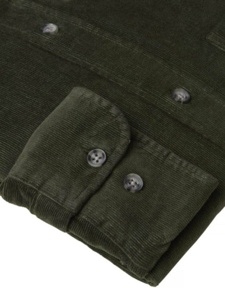 Overton Corduroy Shirt Men Dark Green, view: 3