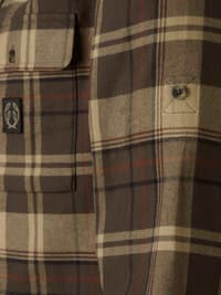 Heron Flannel Shirt Men Soil Brown Checked - view: 4