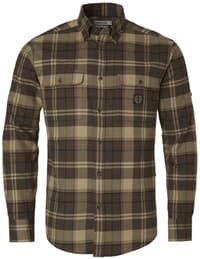 Heron Flannel Shirt Men Soil Brown Checked - view: 0